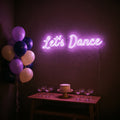 Néon LED Let's Dance allumé en situation