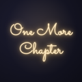 Néon LED One More Chapter allumé sur mur sombre