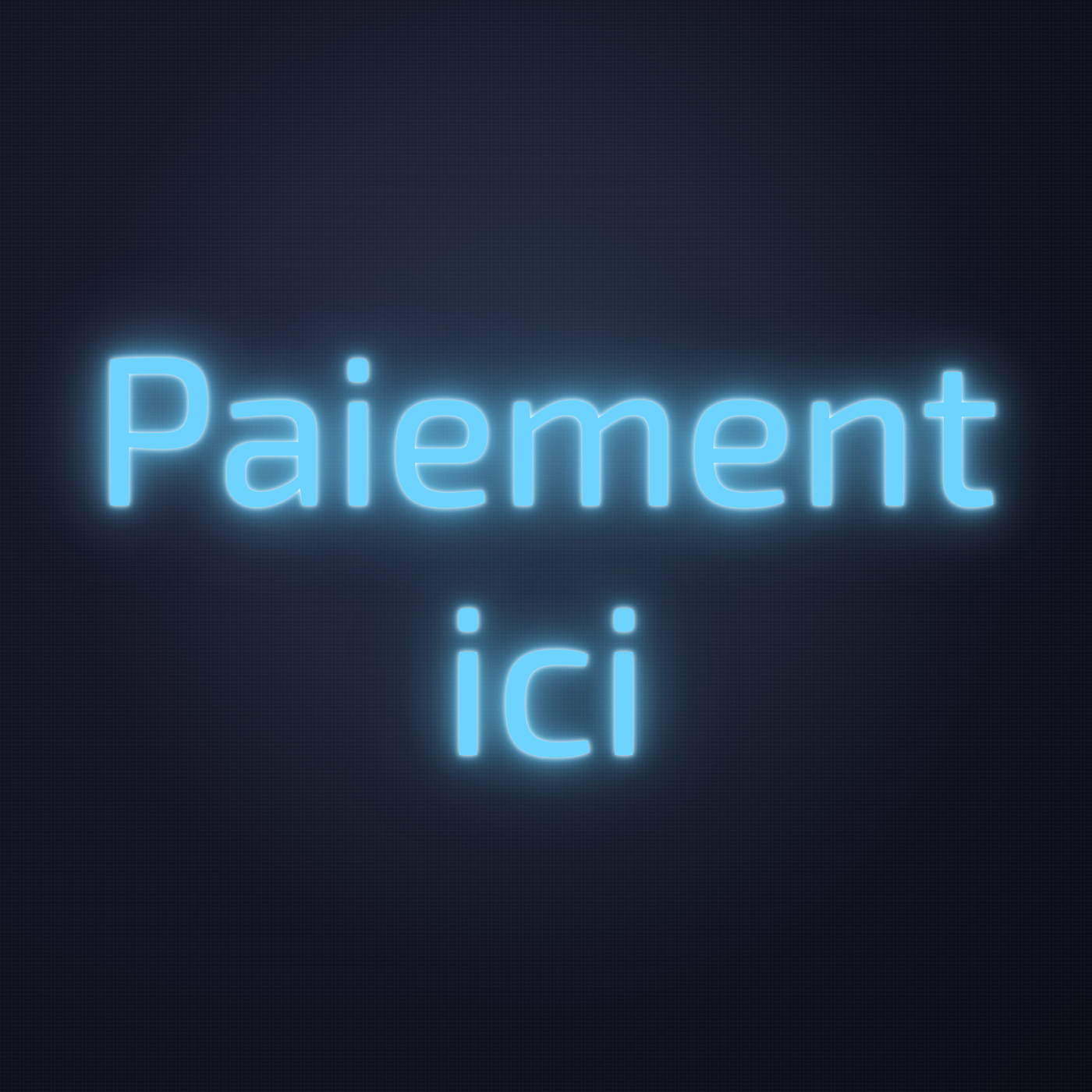 Néon LED Paiement ici allumé sur mur sombre
